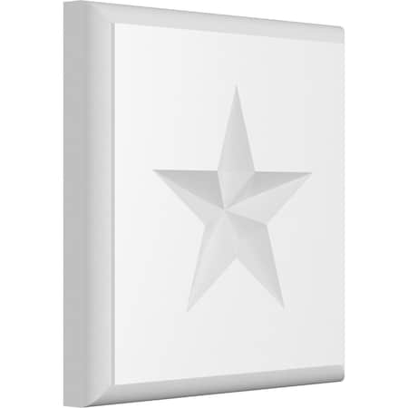 Ekena Millwork Standard Sedgwick Star Rosette With Rounded Edge, 4"W x 4"H x 1/2"P ROSP040X040X050SDG08
